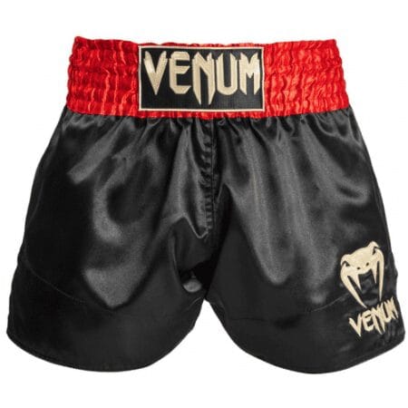 Venum Classic Muay Thai Shorts kratke hlačice red black gold