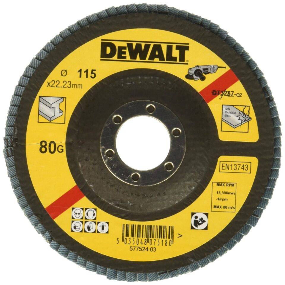 DEWALT BRUSNI DISK OD CIRKONIJUM OKSIDA 115MM GRANULACIJA 80 DT3257
