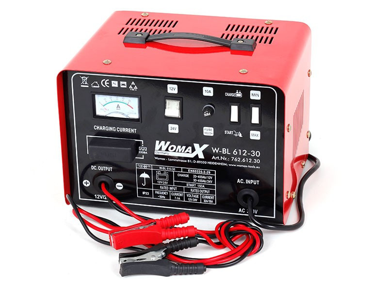 PUNJAČ AKUMULATORA W-BL 612-30 SA STARTEROM WOMAX 76261230