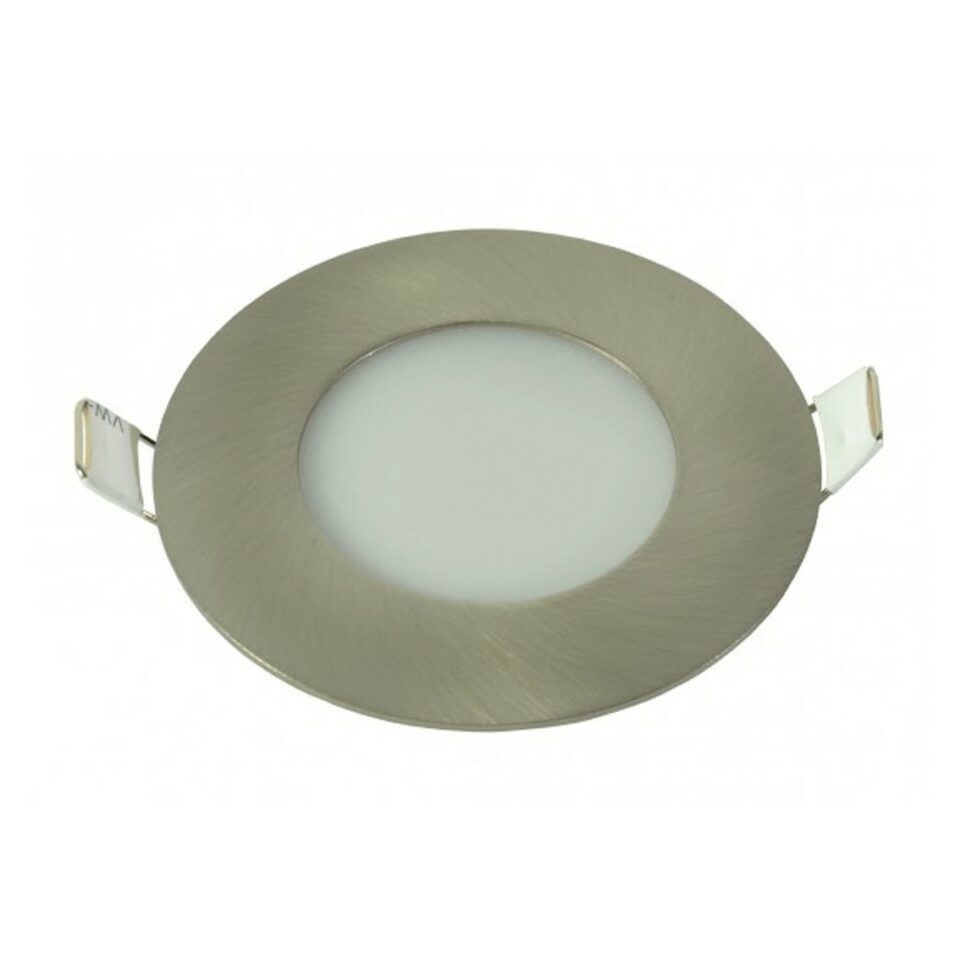 LED PANEL UGRADNI OKRUGLI NIKL 3W 3000K MITEA