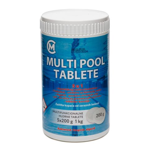 MULTIPOOL multifunkcionalne hlorne tablete 5 u 1 od 1kg pakovanje Plana Promet Velika Plana