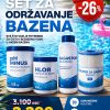 Set za održavanje bazena 4 u 1 (Hlor + pH minus + Algicid + Filter)