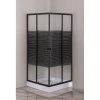 TUŠ PARAVAN 6MM BLACK SA CRNIM LINIJAMA