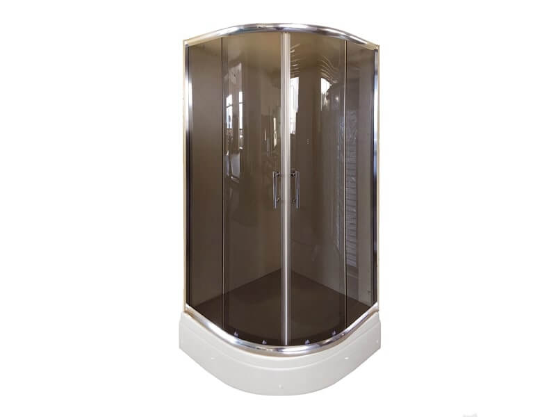 TUŠ PARAVAN POLUKRUŽNI R90 6MM GREY GLASS